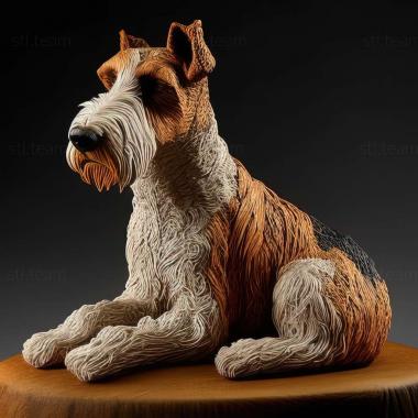 3D model Wire   haired fox terrier dog (STL)